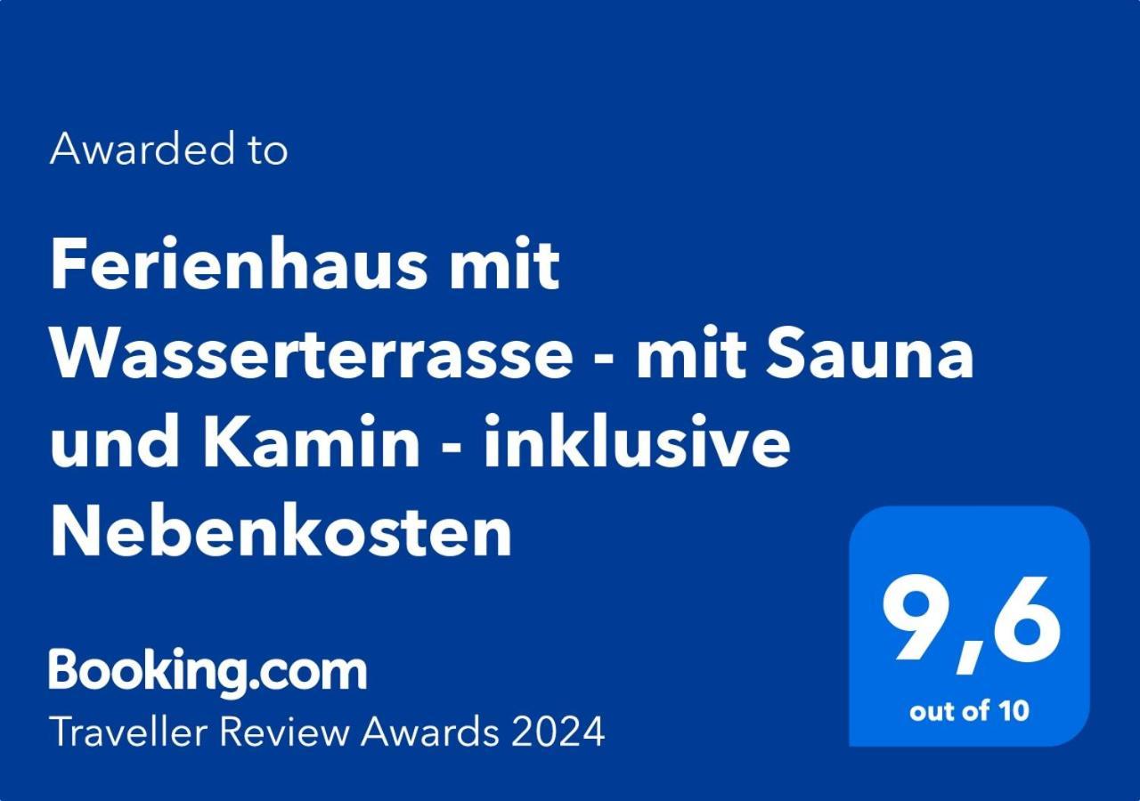 Ferienhaus Mit Wasserterrasse - Mit Sauna Und Kamin - Inklusive Nebenkosten Wendisch Rietz Kültér fotó