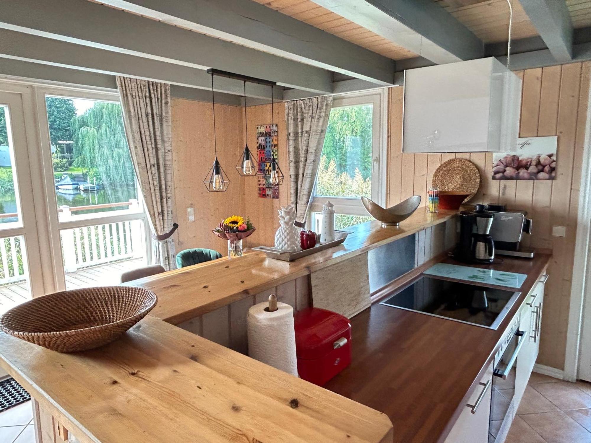 Ferienhaus Mit Wasserterrasse - Mit Sauna Und Kamin - Inklusive Nebenkosten Wendisch Rietz Kültér fotó