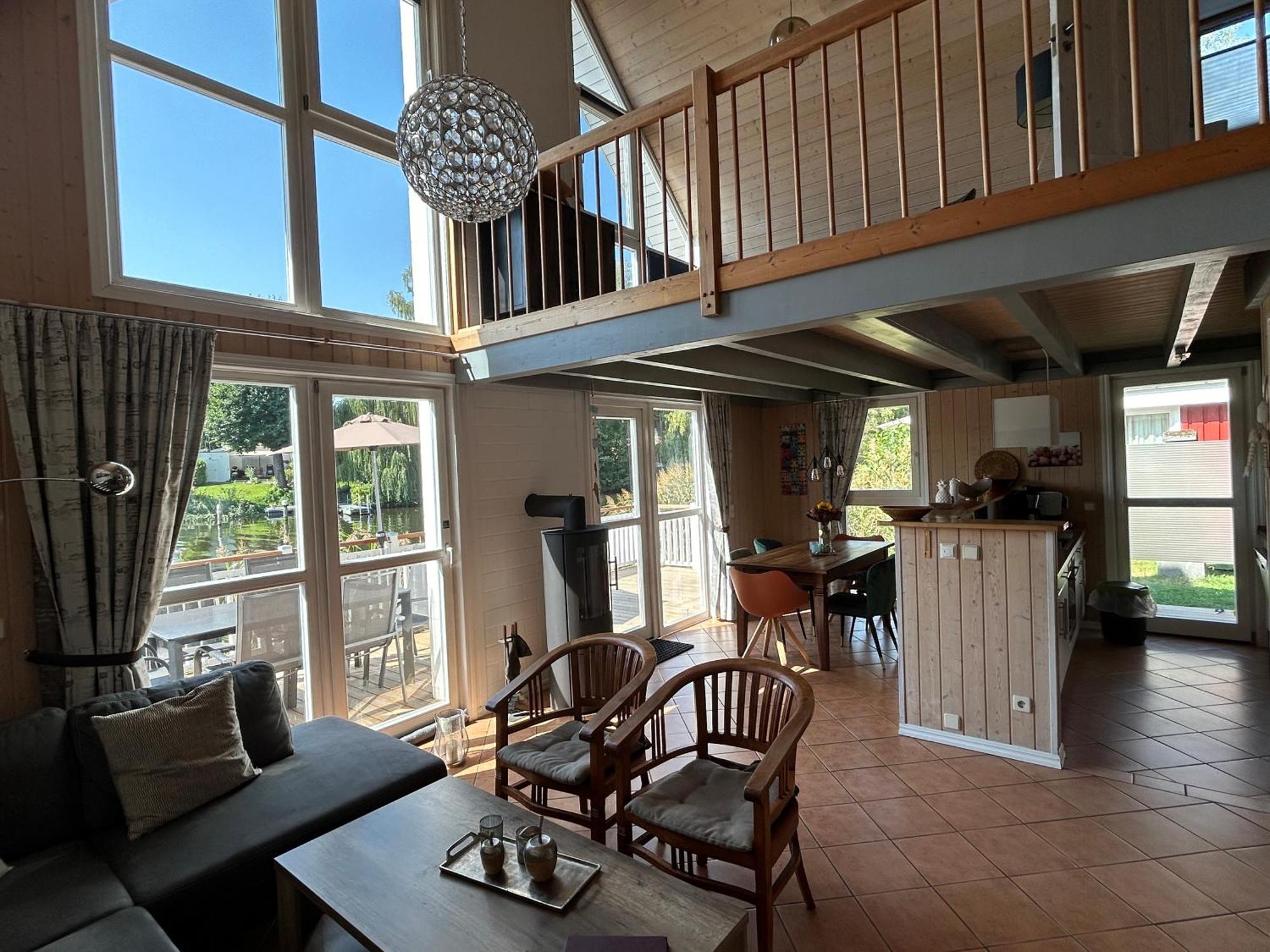 Ferienhaus Mit Wasserterrasse - Mit Sauna Und Kamin - Inklusive Nebenkosten Wendisch Rietz Kültér fotó